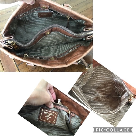 PRADA VITELLO SHINE SATCHEL COMES WITH UNBRANDED GOLD CHAIN - Picture 5 of 6